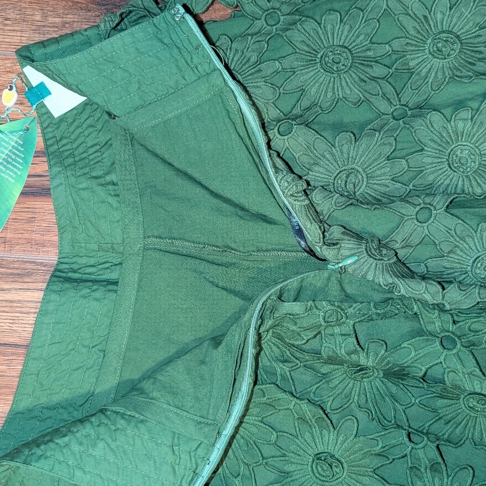 Farm Rio Green Richlieu Midi Skirt - Picture 9 of 16
